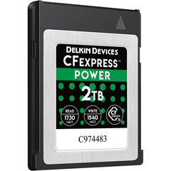 Карта памяти Delkin Devices Cfexpress B 2TB POWER 1730 /1540 MB/s