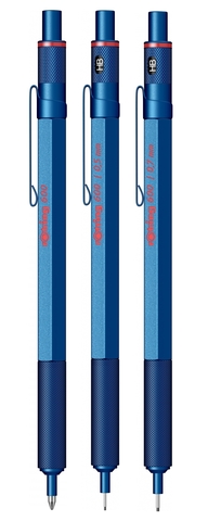 Ручка шариковая Rotring 600 Metal Blue, MBlack  (2114262)