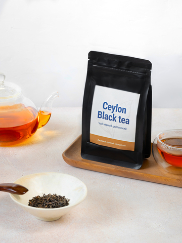 Чай черный - Цейлон крупнолистовой, стандарт - OP - пакет 100 гр