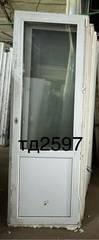 Дверь Пластиковая Б/У 223(в) х 77(ш) Балконная