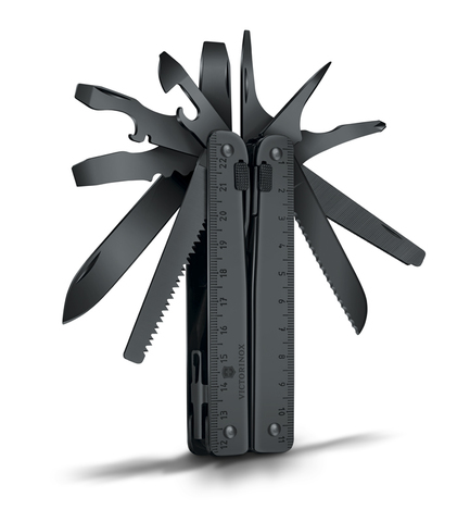 Мультитул Victorinox SwissTool BS, 115 mm, 29 функций, чёрный, нейлоновый чехол