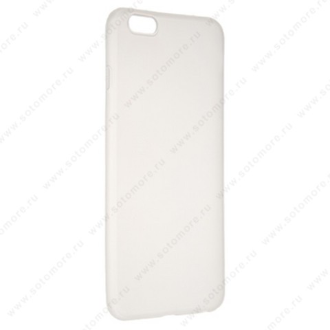 Накладка силиконовая Soft Touch ультра-тонкая для Apple iPhone 6s Plus/ 6 Plus белый