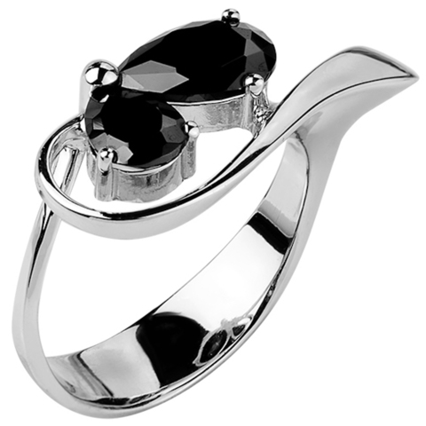 Кольцо из серебра с нано шпинелью Арт.1058н-шп