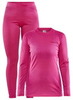 Теплый Комплект термобелья Craft Core Warm Baselayer Set W малиновый женский