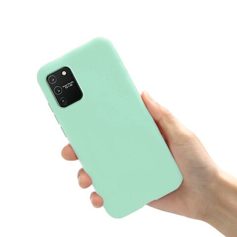 Силиконовый чехол Silicone Cover для Samsung Galaxy S10 Lite 2020 (Мятный)