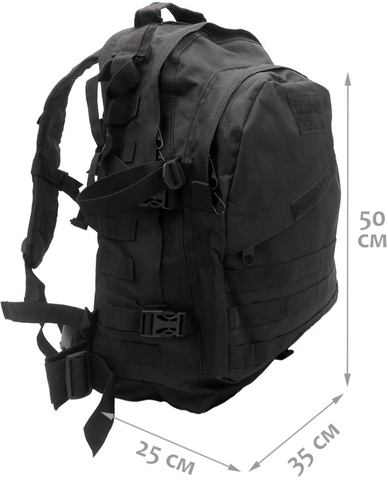 Картинка рюкзак тактический Skully Tactic RWZS45 black - 4