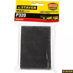 STAYER Р320, 100 х 68 х 26 мм, четырехсторонняя, шлифовальная губка (3560-4)