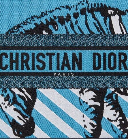 Сумка Dior Book Tote, модель среднего формата розовый/синий