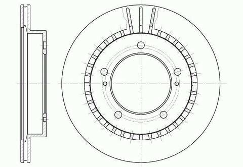 Диск тормозной вентилируемый G-brake  GR-02231