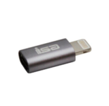 Переходник OTG Micro USB на Lightning ISA P-05 (Серебро)