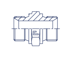 Соединение P BSP 1/8" BSP 1/2" CAST