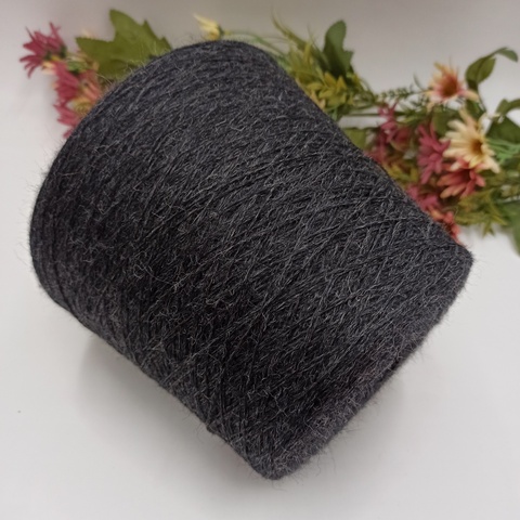 100% шерсть Transilana British wool - Charcoal  450м/100гр