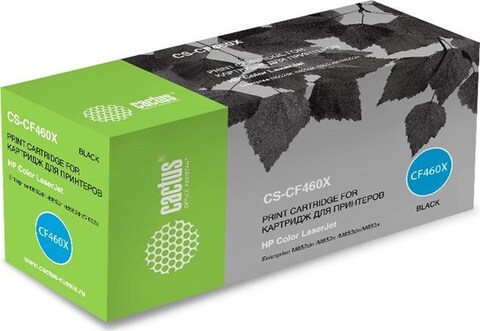 Картридж лазерный Cactus CS-CF460X CF460X черный (27000стр.) для HP Color LJ Enterprise M652dn, M653dn, M681dh