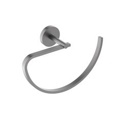 Aquatek AQ4621BGM AQ4621BGM БЕТТА полотенцедержатель овальный, шлиф. черный хром фото