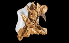 Силиконовый молд № 568 Рыцарь с крыльями правый
