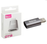 Переходник OTG Micro USB на Lightning ISA P-05 (Серебро)