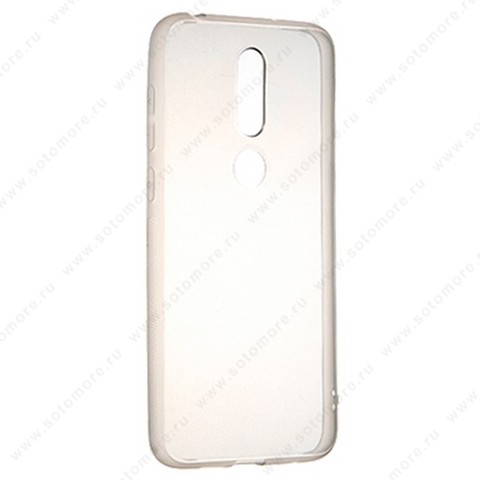 Накладка силиконовая ультра-тонкая для Nokia 6.1 Plus черная (прозрачная)