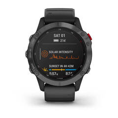 Мультиспортивные часы Garmin Fenix 6 Pro Solar Slate Gray with Black band