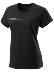 Женская теннисная футболка Wilson Team II Tech Tee W - black