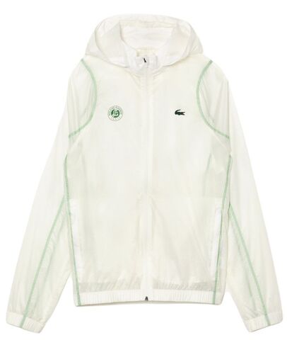 Куртка теннисная Lacoste SPORT Roland Garros Edition After-Match Jacket - white/green