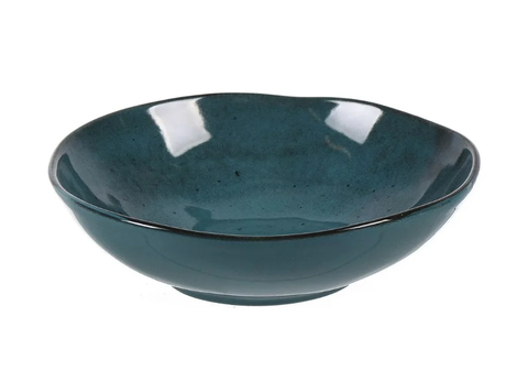 Тарелка суповая Domenik Stone Turquoise 22 см - Синий
