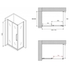 Abber Schwarzer Diamant AG30170MH-S60M Душевой уголок, 170x60x195
