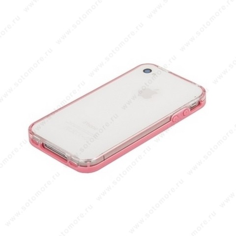 Бампер VSER для iPhone 4s/ 4 розовый