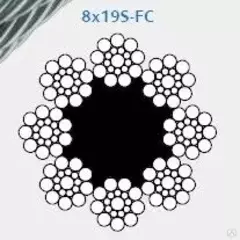 Канат лифтовой 10.0 мм DIN 3062 Мечел