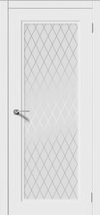 Соната-Н / Цвет Белый / Остекление "Белое матовое Кристалл" / Двери Верда
