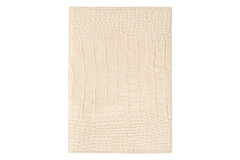 Блокнот DAILY в обложке из натуральной кожи кремового цвета