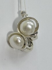 Улитка ( серьги из серебра)