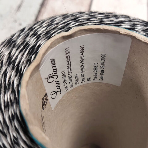 Кашемир LORO PIANA TWIST COARSEHAIR 3/13 черно-белый, мулине