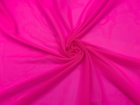 Сетка эластичная розовый неон (метражом)
