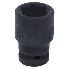KING TONY (253510M) Головка торцевая ударная шестигранная 1/4", 10 мм