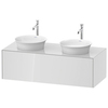 Duravit White Tulip Тумбочка подвесная,  408x1300x550 мм, 1 выдвижной ящик, цвет: белый высокоглянцевый WT4978B8585