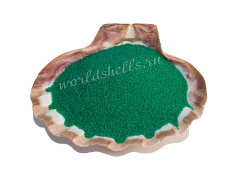 Зеленый песок декоративный цветной