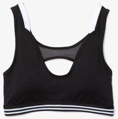 Бюстгальтер спортивный Lacoste Contrast Accents And Cut-Outs Sports Bra - black/white/black