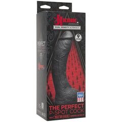 Черный фаллоимитатор-насадка The Perfect P-Spot Cock With Removable Vac-U-Lock Suction Cup - 22,9 см. - 