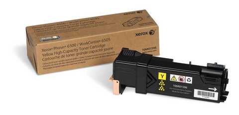 Тонер-картридж увеличенной емкости XEROX (106R01597) Phaser 6500/WC 6505, желтый, 2500 стр.