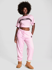 PINK КЛАССИЧЕСКИЕ ФЛИСОВЫЕ БРЮКИ