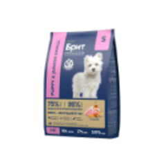 Корм для собак сухой BRIT PREMIUM с курицей для щенков "Dog Puppy and Junior Small", 3кг