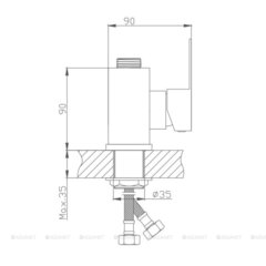 Основание смесителя для кухни Haiba HB73801 сталь