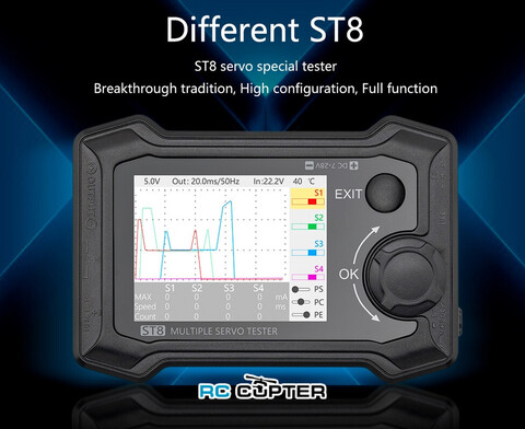 Сервотестер ToolkitRC ST8 (PWM, PPM, SBUS)