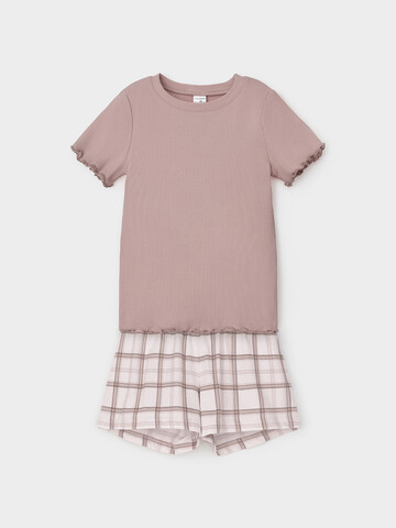 пижама  для девочки  К 1645/кофейный,шотландская клетка