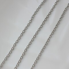 Цепочка 2,5*3 мм, родий, 59см, А038-1 (59см)