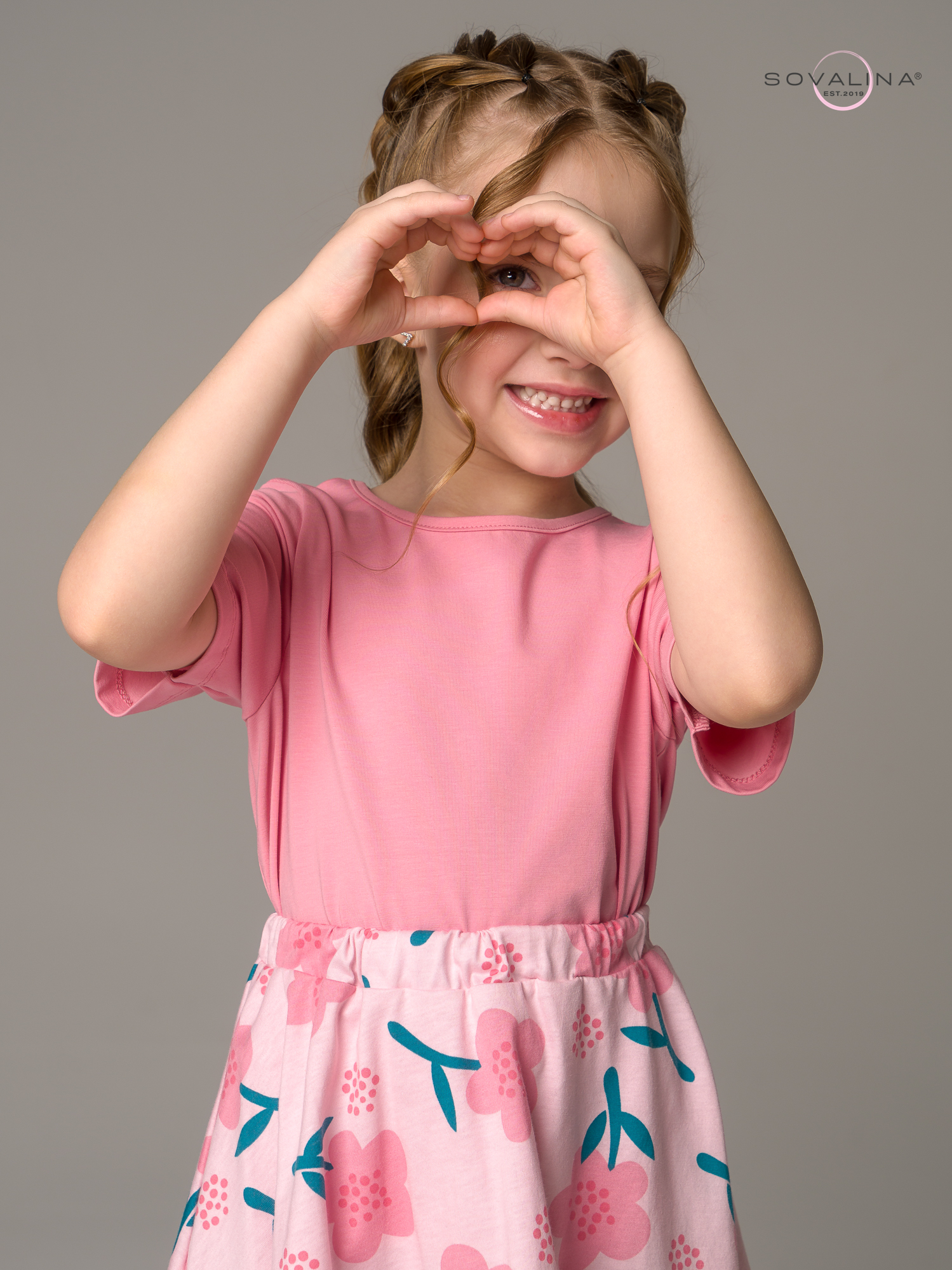 Костюм Мальвина SG роза-незабудки на пудре