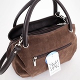 Сумка Саломея 278 эко-замша шоколад