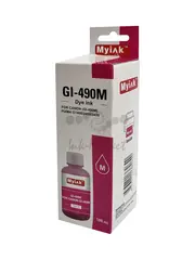 Чернила MyInk GI-490M для Canon PIXMA G1400, G2400, G3400 (100 мл, magenta, Dye)