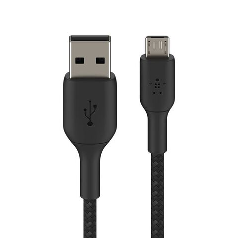 Кабель Belkin BoostCharge USB-A to Micro-USB Braided Cable, 1м, черный