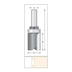Фреза копировальная D19x50 L101,6 Z2 DIMAR 1073899